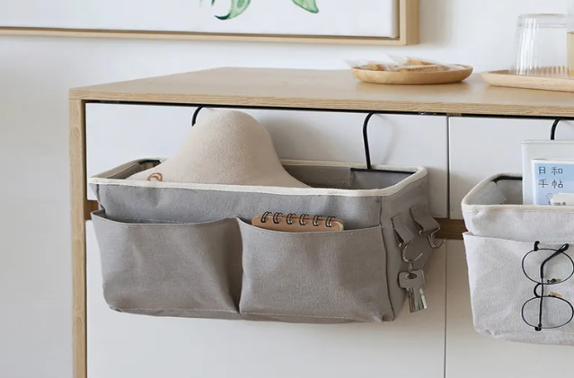 Bedside Storage Caddy — No-Drill Hanging Organizer