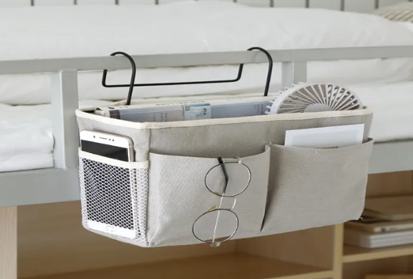 Bedside Storage Caddy — No-Drill Hanging Organizer