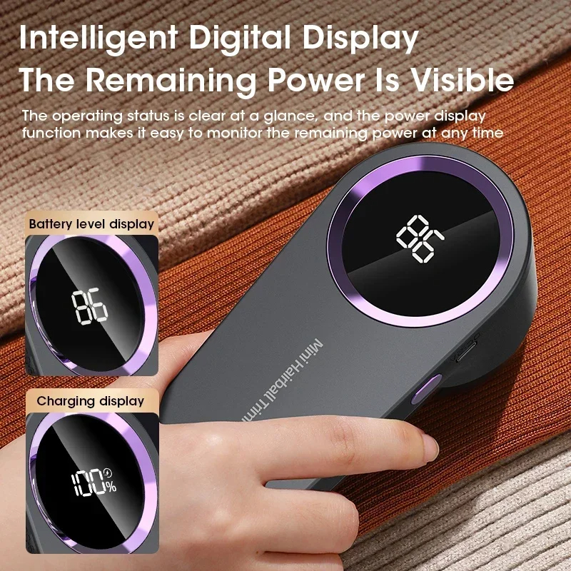Portable Lint Remover & Fabric Shaver — Rechargeable