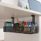 Under-Desk Storage Drawer — Stick-On, Hidden Organizer